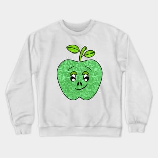 CUTE Green Apple Funny Food Crewneck Sweatshirt